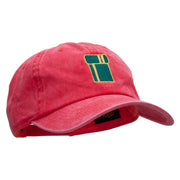 Tube Embroidered Unstructured Cotton Cap