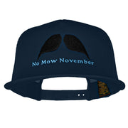 No Mow November Embroidered 5 Panel Mesh Trucker Snapback Cap