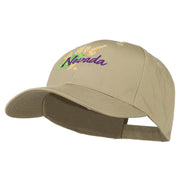 USA State Nevada Sagebrush Embroidered Low Profile Cap