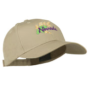 USA State Nevada Sagebrush Embroidered Low Profile Cap