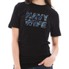 Navy Wife Graphic Design Unisex Short Sleeve Cotton Jersey T-Shirt