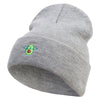 Holy Guacamole Embroidered 12 Inch Long Knitted Beanie - Heather-Grey OSFM