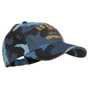 US Navy Veteran Military Embroidered Enzyme Camo Cap