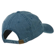 Number 1 Grandpa in the World Embroidered Washed Cotton Cap