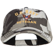 US Navy Veteran Military Embroidered Enzyme Camo Cap