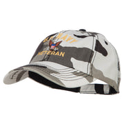 US Navy Veteran Military Embroidered Enzyme Camo Cap