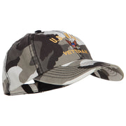 US Navy Veteran Military Embroidered Enzyme Camo Cap