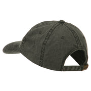 Number 1 Grandpa in the World Embroidered Washed Cotton Cap