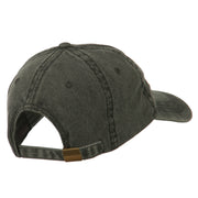 Number 1 Grandpa in the World Embroidered Washed Cotton Cap