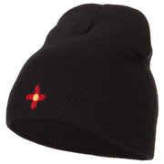 New Mexico Flag Logo Embroidered Knitted Short Beanie