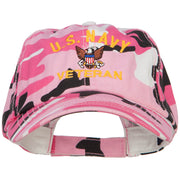 US Navy Veteran Military Embroidered Enzyme Camo Cap