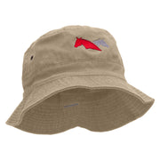 Dual Horse Embroidered Bucket Hat