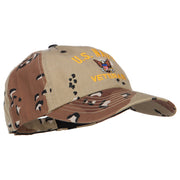 US Navy Veteran Military Embroidered Enzyme Camo Cap