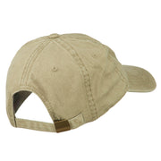 Number 1 Grandpa in the World Embroidered Washed Cotton Cap