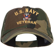 US Navy Veteran Military Embroidered Enzyme Camo Cap