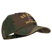 US Navy Veteran Military Embroidered Enzyme Camo Cap