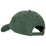 New Mexico with Map Outline Embroidered Washed Cotton Twill Cap