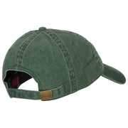 New Mexico with Map Outline Embroidered Washed Cotton Twill Cap