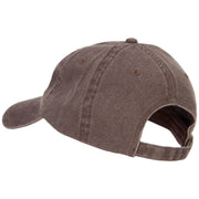 #1 Dad in the world! Embroidered Washed Buckle Cap