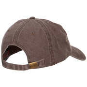 #1 Dad in the world! Embroidered Washed Buckle Cap