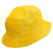 Scary Pumpkin Ghost Embroidered Bucket Hat - Yellow OSFM