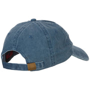 #1 Dad in the world! Embroidered Washed Buckle Cap