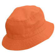 Scary Pumpkin Ghost Embroidered Bucket Hat - Orange OSFM