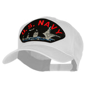 US Navy Ship Fan Shape Patched Cotton Twill Cap