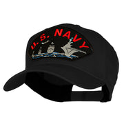 US Navy Ship Fan Shape Patched Cotton Twill Cap