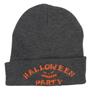 Halloween Party Embroidered Long Beanie