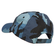 Navy Veteran Letters Embroidered Camo Cap