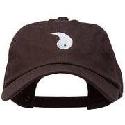 Yang Symbol Embroidered Washed Cap