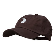 Yang Symbol Embroidered Washed Cap