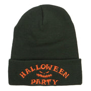 Halloween Party Embroidered Long Beanie