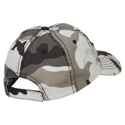 Navy Veteran Letters Embroidered Camo Cap