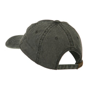 NY with Apple Image Embroidered Washed Cap