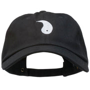 Yang Symbol Embroidered Washed Cap