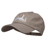 New York Skyline Embroidered Washed Cap