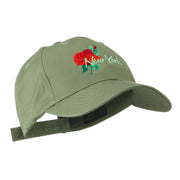 USA State Flower New York Rose Embroidery Cap