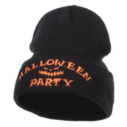 Halloween Party Embroidered Long Beanie