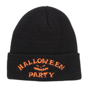 Halloween Party Embroidered Long Beanie