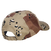 Navy Veteran Letters Embroidered Camo Cap