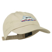 Nautical Yacht Embroidered Pet Spun Washed Cap