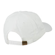 NY with Apple Image Embroidered Washed Cap