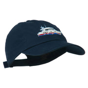 Nautical Yacht Embroidered Pet Spun Washed Cap