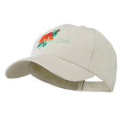 USA State Flower New York Rose Embroidery Cap