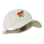 USA State Flower New York Rose Embroidery Cap