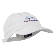 Nautical Yacht Embroidered Pet Spun Washed Cap