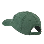 NY with Apple Image Embroidered Washed Cap