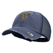 U.S. Army Specialist Corps Embroidered Low Profile Special Cotton Mesh Cap - Navy OSFM